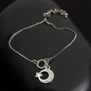 Silver Moon and Star Bracelet 💫
